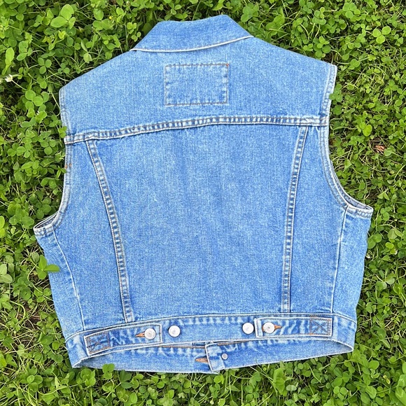 Denim Claudio Agnelli vest. Italian designer! - Picture 3 of 3